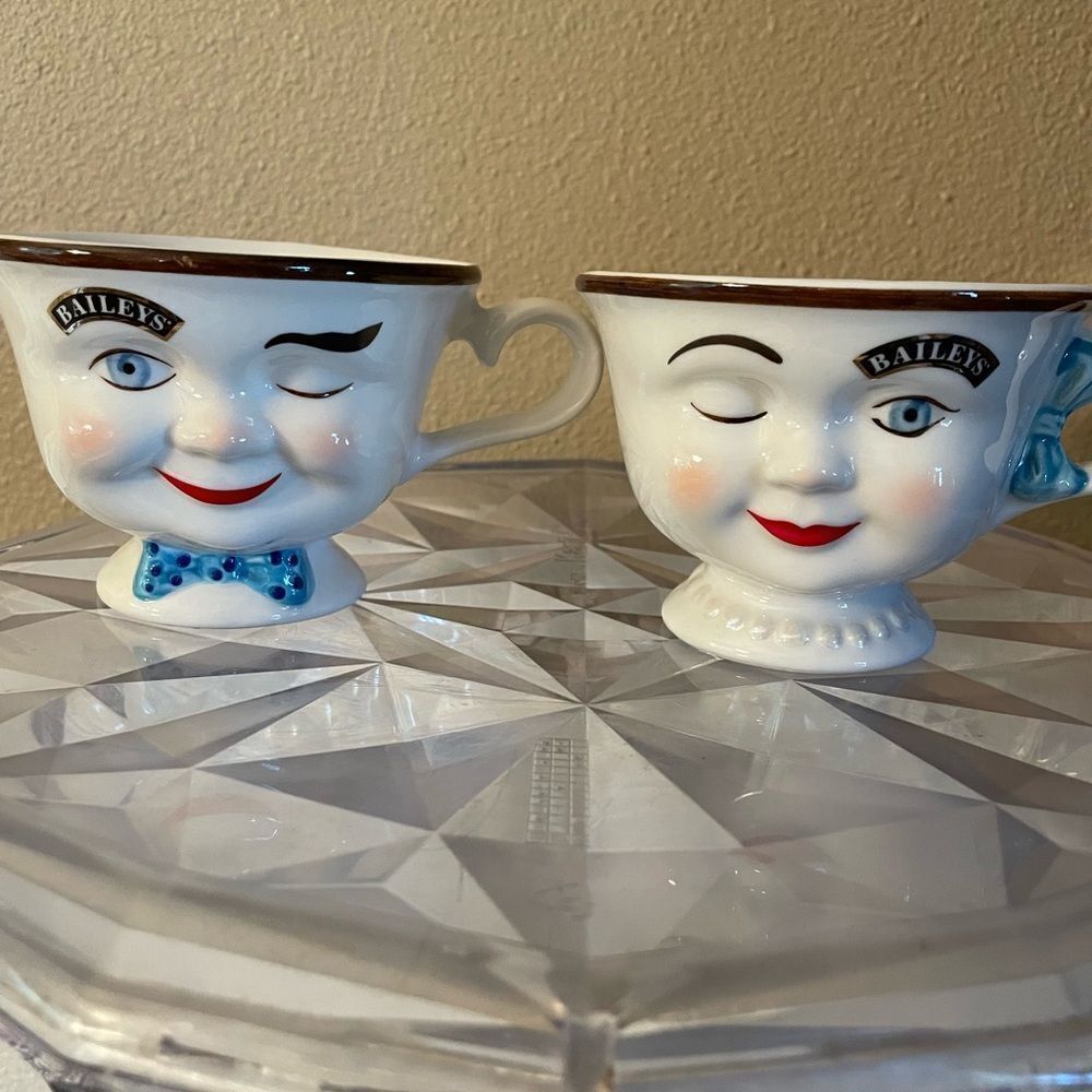 Baileys Irish Cream Him and Her Tea Cups